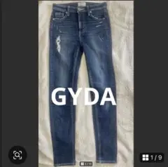 〚美品〛GYDA スキニーデニム ダメージ加工 インディゴのサムネイル