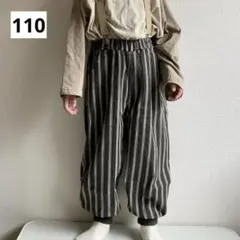 ストライプ パンツ 110 ボトムス おしゃれ キッズ 韓国 男の子 女の子 冬