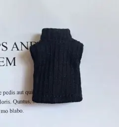 オビツ11 ハイネック ニット 黒　ねんどろいど どーる セーター インナー