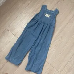 バースデイ　コトリ　花刺繍サロペット120