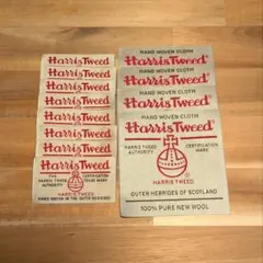 海外織りネーム Harris Tweed ラベル 2種 12枚セット