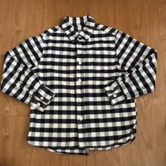 無印良品　ブロックチェック　ネルシャツ　130