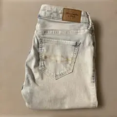 Abercrombie &Fitch スキニーデニム　ライトブルー　w26