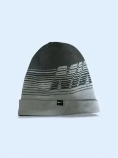 00s　Nike ニット帽 ビーニー グレー ブラック