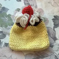 かぎ編み⭐︎ ホイップクリーム　プリン　巾着ポーチ　64