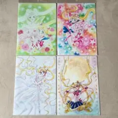 セーラームーン クリアファイル ストアオリジナル 4点 おまけ付き