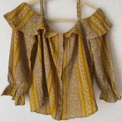 AS KNOW AS PINKY 花柄ブラウス