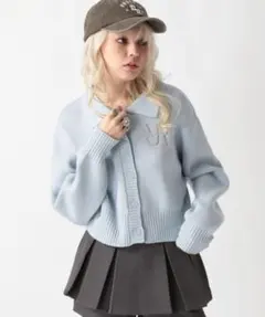 FOREVER 21 襟付きニットカーディガン