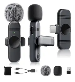 Zaahir ワイヤレスピンマイク Type-C 高音質 ノイズカット