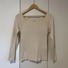 earth music&ecology アイボリー長袖セーター Mサイズ