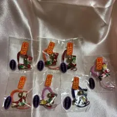 会津民芸 しあわせむすび ストラップ 7個セット　キーホルダー