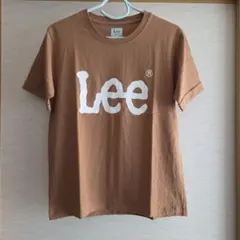 【美品】Lee ロゴプリント 半袖 Tシャツ ブラウン Mのサムネイル