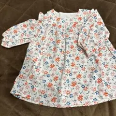 プチバトー　ワンピース　6m/67cm 花柄
