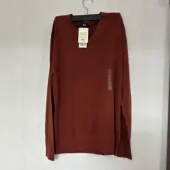ユニクロ　エクストラファインメリノVネックセーター　長袖　新品　サイズL