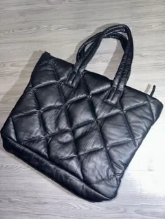 【00's TOP SHOP】real leather quilting bag