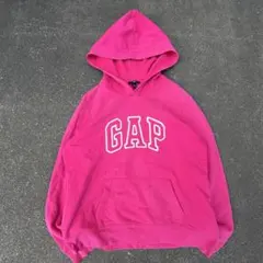 00s old gap 短丈 パーカー フーディ y2k シティーボーイ ピンク