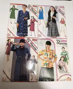 ジャノメフィットパターン　4種セット　昭和レトロ