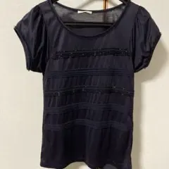 トゥモローランド★BALLSEY パフスリーブ 紺色トップス【38】