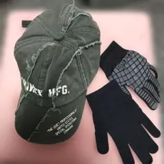 AVIREX 子供ダメージハットと手袋