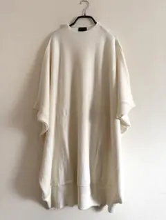 MM9 エムエムナイン オーバーサイズ ロングニット ポンチョ アイボリー
