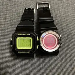 CASIO デジタル腕時計　２個セット【ジャンク品】