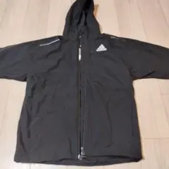 【未使用】adidas ブラック ナイロンジャケット Lサイズ