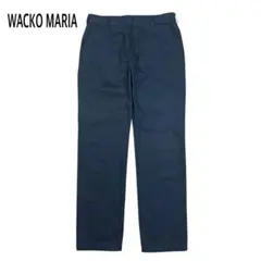 WACKO MARIA チノパン パンツ ワーク ロゴ 刺繍 ブラック Mのサムネイル