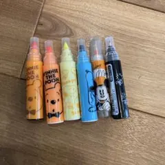 つなげる蛍光、水性ペン 6本セット