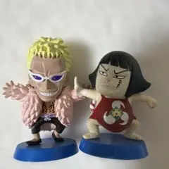 ONE PIECEドフラミンゴ、戦桃丸　フィギュア　アニキャラヒーローズ　海軍のサムネイル