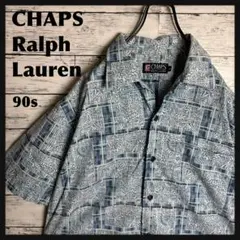 CHAPS ラルフローレン◎90s 半袖 シャツ ロゴ D395