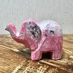 木彫りの象さん ピンク S 木製 ゾウ 雑貨 アジアン雑貨 バリ雑貨 ぞうさん