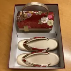 和装用バッグと下駄のセット