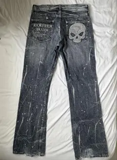 Joker brand straight black denim - メルカリ