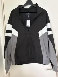 Ｈ＆Ｍナイロンジャケット Lサイズ 黒/灰色/白