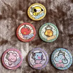 BT21 mini ハピネス缶バッジ 6個セット
