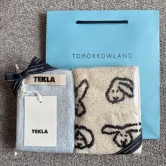 即購入可❣️大人気❣️テクラ ハンカチ スカイブルーWARMGREYTAIL バニーのサムネイル