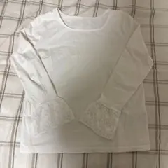 ROPÉ PICNIC ホワイト レース袖 長袖トップス