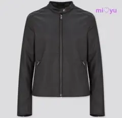＊超美品＊ユニクロ　レディース　レザータッチジャケット　S