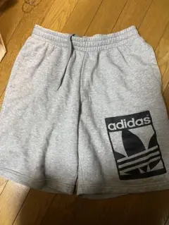 adidas アディダス スウェット ハーフパンツ グレー Lのサムネイル
