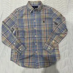 ポロラルフローレン　チェックシャツ　キッズM