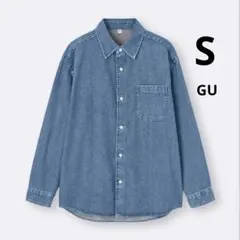 GU ウォッシュドシャツ(デニム)