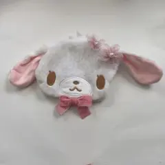 シュガーバニーズ ふわふわぬいぐるみポーチ しろうさ