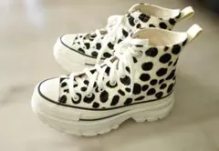 CONVERSE　コンバース　 ハイカット ダルメシアン　厚底　スニーカー