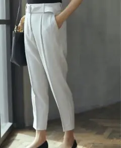 【新品】PLST プラステ　太ベルト付きテーパードパンツ XS