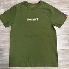 ELEMENT エレメント 半袖Tシャツ Mカーキメ ンズ 古着