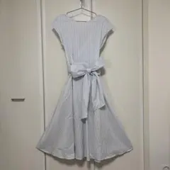 ハナ⭐︎様専用ROYAL PARTYストライプ柄ウエストリボン付きワンピース