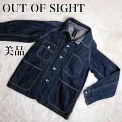 【美品】 アウトオブサイト デニム カバーオール 濃紺　綿100%