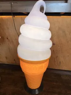 新品電飾看板 業務用非売品 ソフトクリーム 昭和レトロ アイス 照明