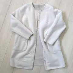 【本日限定大幅値下げ中】スタディオクリップ　ボアジャケット ホワイト グレー