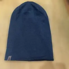 THE NORTH FACE ニット帽 リバーシブル　ダークブルー・ストライプ